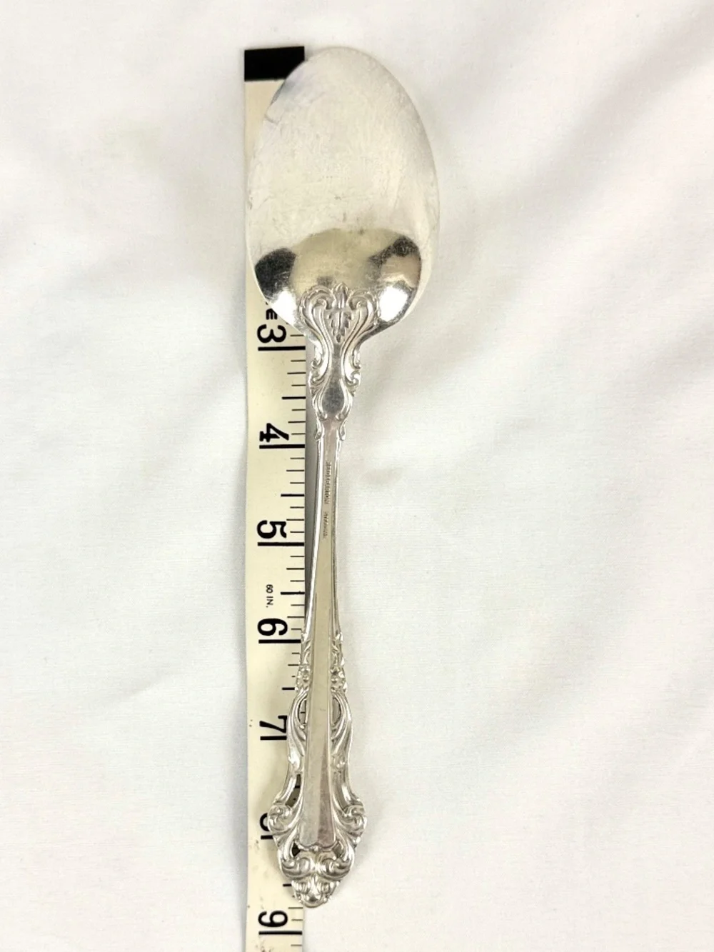 Vtg 1970s Reed and Barton Sterling Silver Grande Renaissance Large Serving Spoon